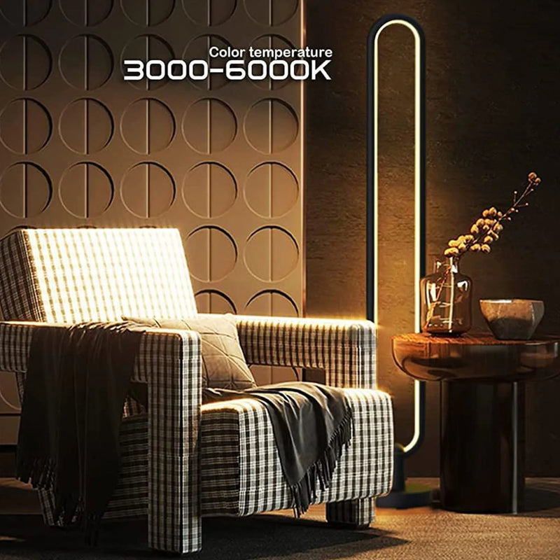 HIMOJO Tuya Nordic Minimalist Smart RGB Atmosphere Colorful Floor Lamp With Remote Control