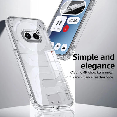 Matte Frosted & Transparent ice Crystal Shockproof Case for Nothing Phone 2a Plus 2a+ Phone2a Plus Rugged Protective Armor Cover