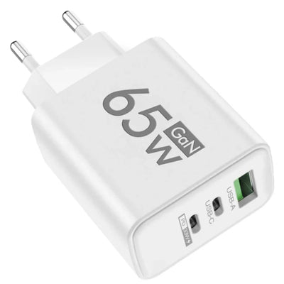 65W GaN USB C Charger Fast Charging Charger Quick Charge 3.0 PD Wall Phone Adapter For iPhone 15 11 Xiaomi POCO Samsung Oneplus