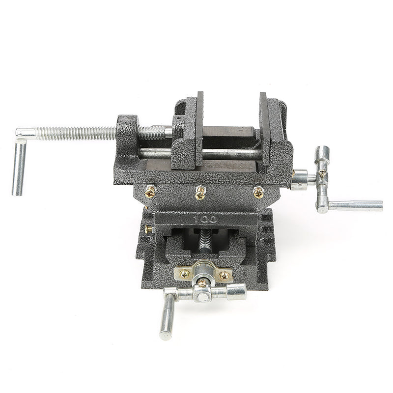 4inches Cross Slide Drill Press Vise Metal Milling Vice Holder Clamping Tool