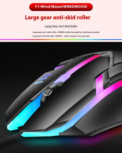 Wired Luminous Mouse Office Home Games USB Desktop Computers And Laptop Universal PlayerUnknown's Battlegrounds